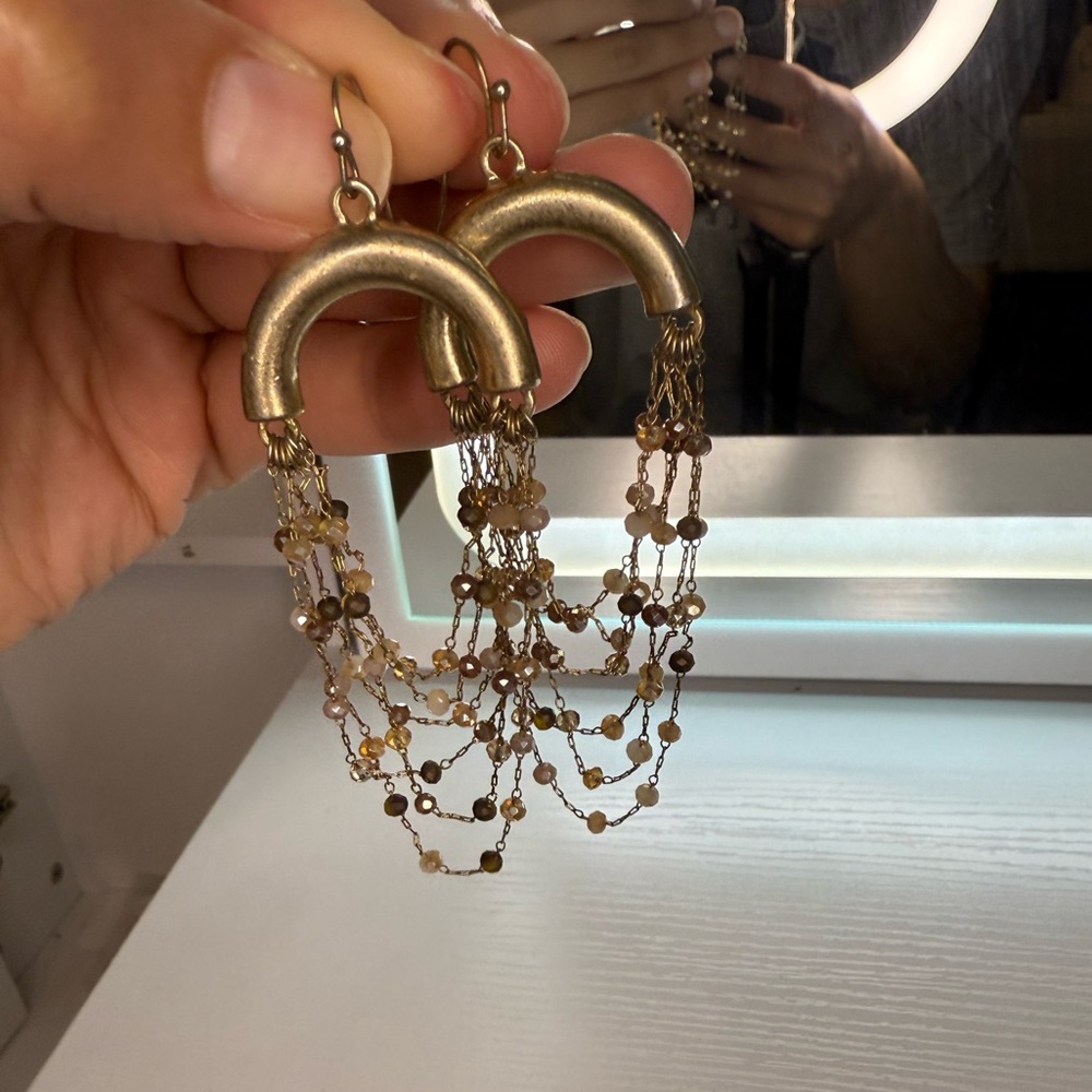 Gold Chandelier Earrings